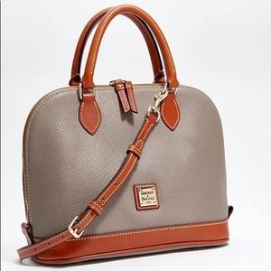 Dooney & Bourke Pebble Leather Zip Zip Satchel elephant